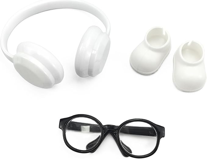 QIUTIMIY Mini Doll Accessories Set 3PCS Fashion Outfit Accessories for 17cm Dolls (Y White)