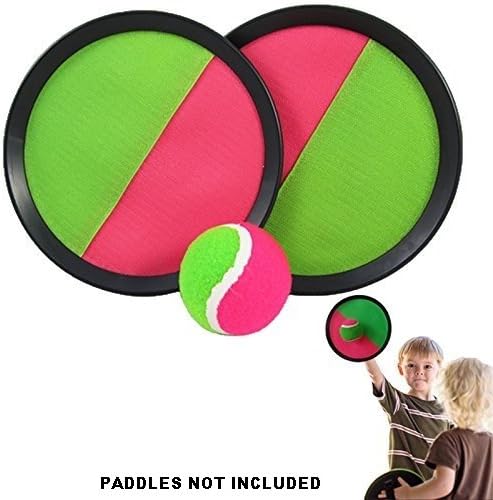 YMCtoys Replacement Sticky Balls for Toss and Catch Sport Game, Hook and Loop, Refill Pack of 6