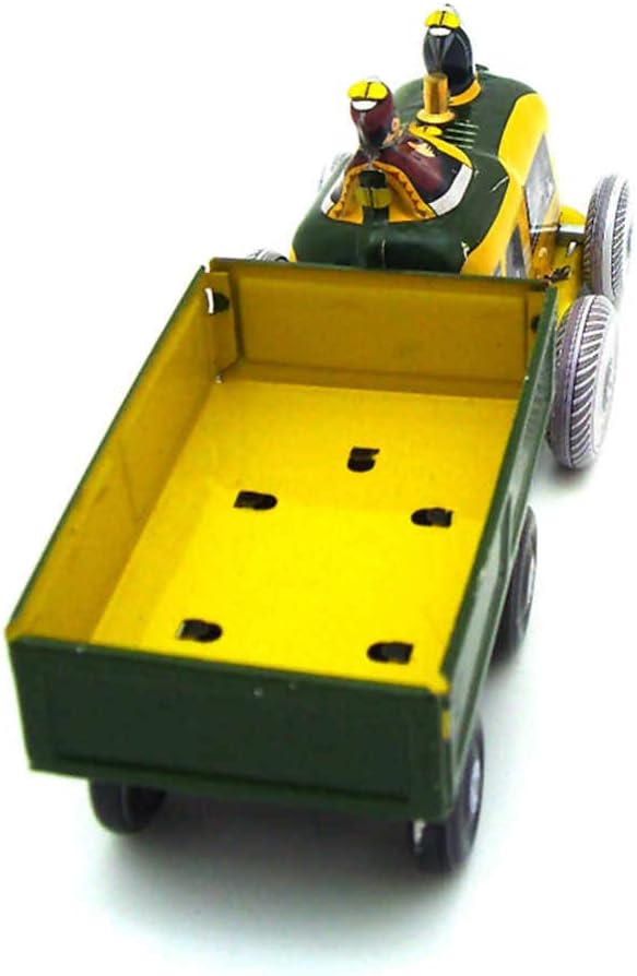 Charmgle Vintage Spring Wind Up Tractor Toy, Green, 5.3 x 2 x 2.4 inch, Over 16 Years Old