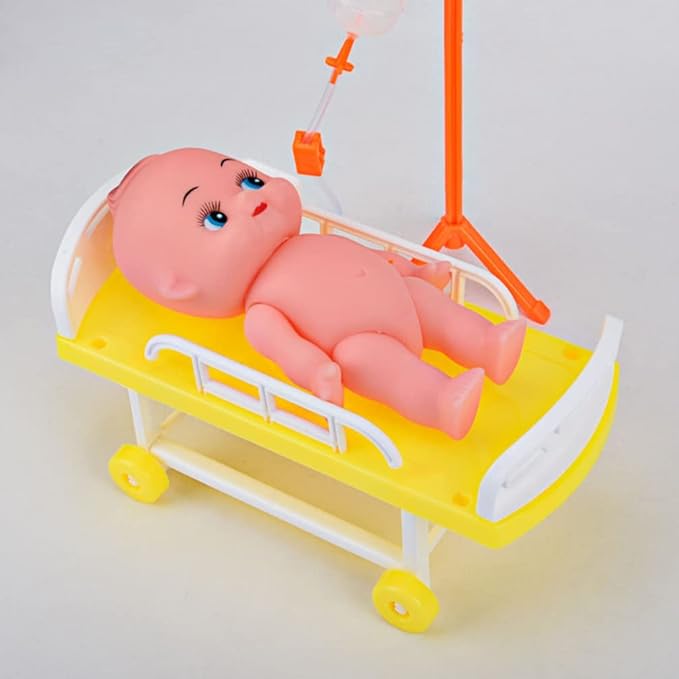 Toddmomy Dollhouse Mini Imitation Toys - Doctor Role Play & Pretend Play Playset Accessories for Kids