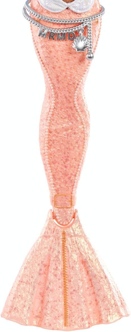 MERMAZE MERMAIDZ Color Change Shellnelle Mermaid Fashion Doll with Designer Outfit & Accessories, Stylish Hair & Sculpted Tail, Poseable, Multicolor, 580829