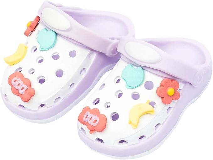 Summer Sandals for Dolls Open Toe Slippers, Cute Accessories for Photography, Display & Collectors Age Limit 15+ Accessories （Purple）