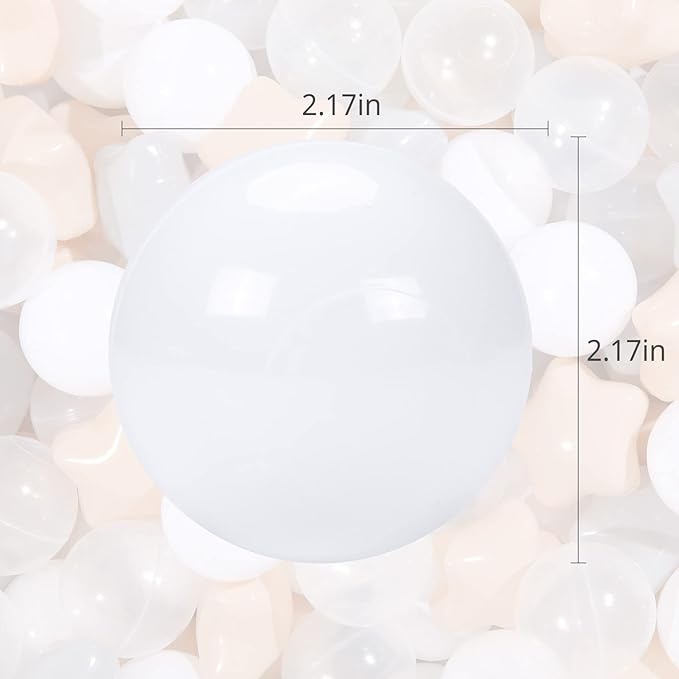 TRENDPLAY Star Ball Pit Balls for Toddlers -50 100 200 Count Star Balls Different Shapes, Non-Toxic Plastic Balls for Safe Play, Boys Girls Festival Party Decoration