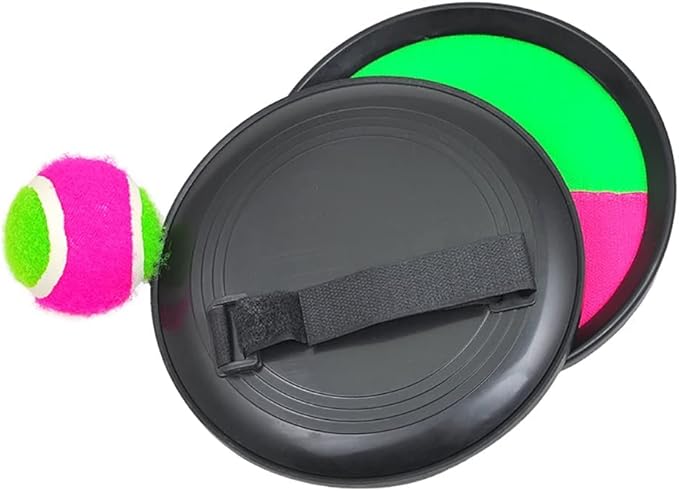 Pitch N Catch Ball Game Pack Indoor and Outdoor Mitt Pitch N Catch Paddle Ball Set (1 Pack)