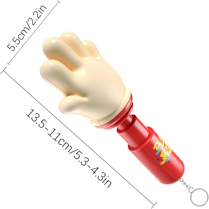 Prank Toys - Hand Design Funny Gadget, 1 Piece Manual Trigger Device with Auditory Feedback, Comedic Prop with Sound Module, Novelty Hardware, Trick Accessory for Office, Party and Social Gathering
