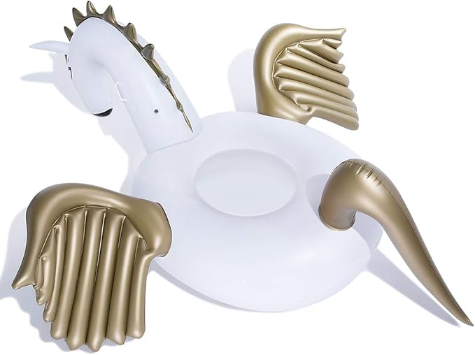 Jasonwell Giant Inflatable Pegasus Pool Float with Fast Valves Summer Beach Swimming Pool Floatie Lounge Floating Raft Outdoor Party Decorations Toys for Adults (XXXL)