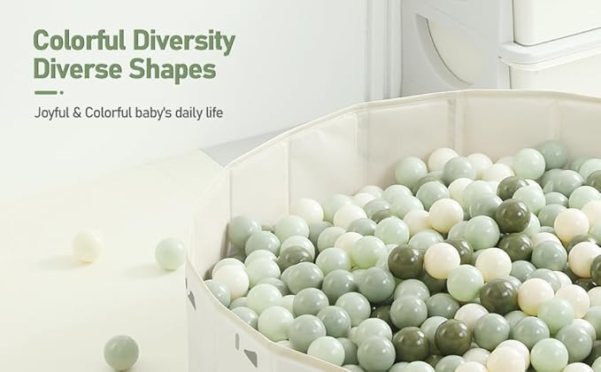 Clear Ball Pit Balls - Crush Proof Plastic Toy Balls for Boys and Girls