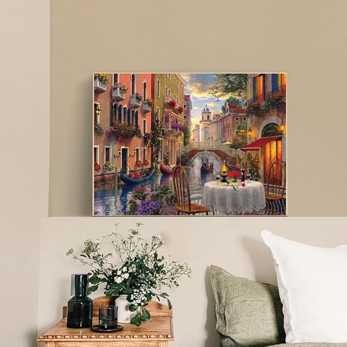 500 Piece Puzzles for Adults Romantic Venice 20.5 x 15 Inch 500 Piece Jigsaw Puzzles for Adults Italy Puzzles 500 Pieces for Adults Holiday Educational Challenge Puzzle