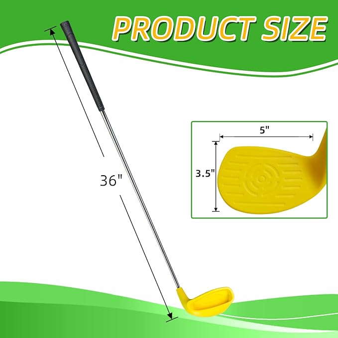 Golf Club with Oversize Head, Right-Handed Plastic Chipping Clubs for Outdoor Backyard Game Training Practice, Golf Accessories Gifts for Men