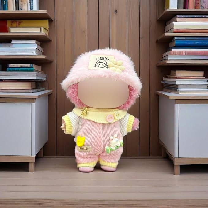 Clothes for 17 cm Dolls - 6 Set Clothes for 6.7 inch Doll, Premium Stylish Outfit with Accessories for Play & Display(No Doll (SET3)