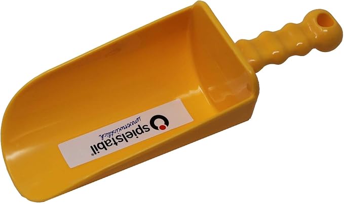 Spielstabil 3 Pack - Large Sand Scoop Beach Toys (1 Red, 1 Yellow, 1 Blue) - Made in Germany