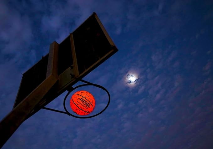 Light Up Basketball - Glow In The Dark Basketball - Teen Boys Gift Ideas For Boys 8-15+ Year Old - Led Basketball Accessories | Cool Outdoor Toys Ages 8 9 10 11 12 13 14 15 - Sports Stuff For Kids