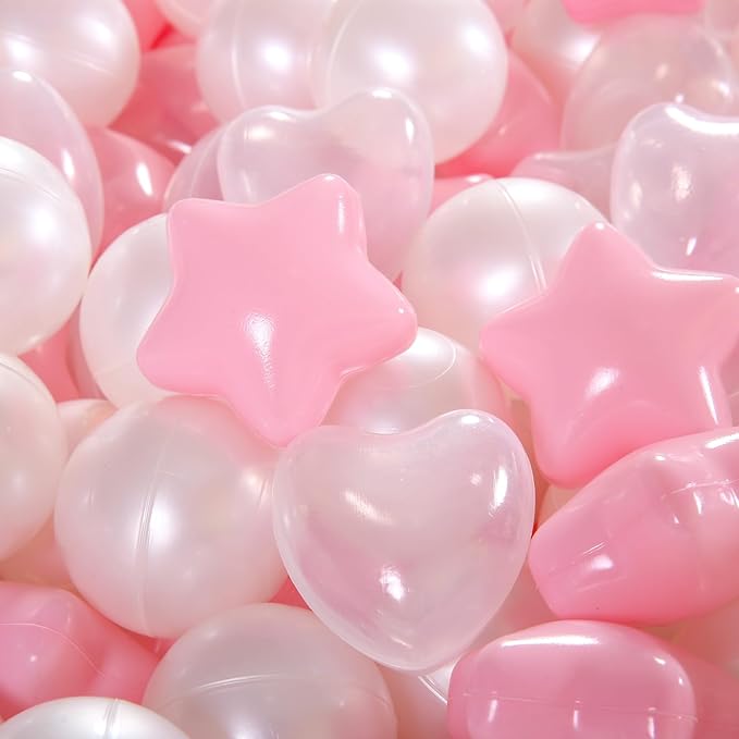 STARBOLO Star Ball Pit Balls for Toddlers -200pcs Phthalate Free BPA Free Non-Toxic Crush Proof Play Balls Play Tent Pool Playhouse Playpen Party Decoration.