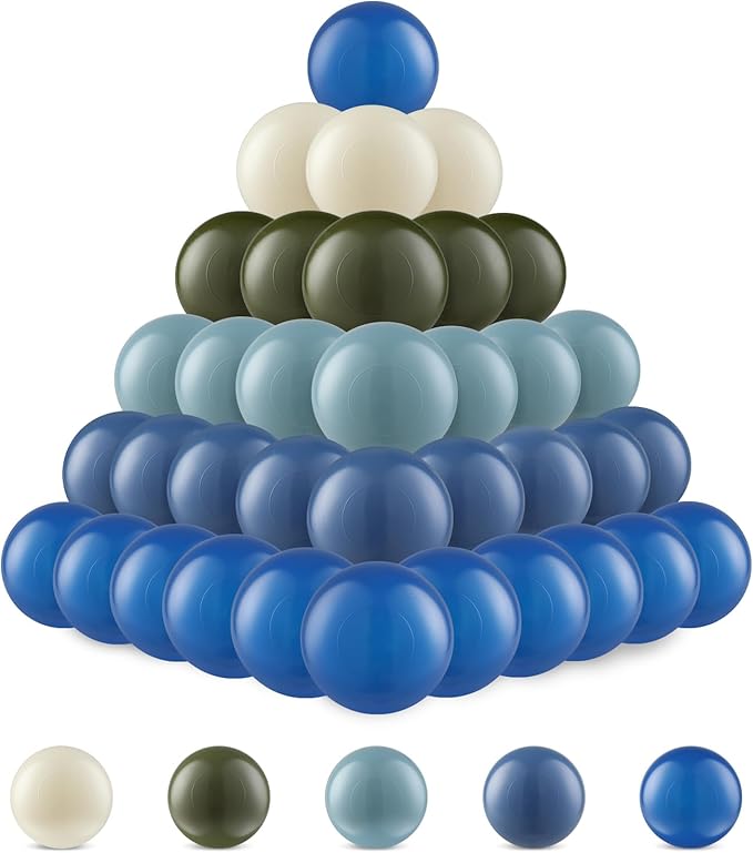 Clear Ball Pit Balls - Crush Proof Plastic Toy Balls for Boys and Girls