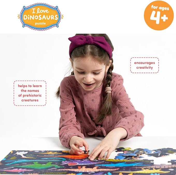 I Love Dinosaurs Puzzle 4+ Floor Puzzle