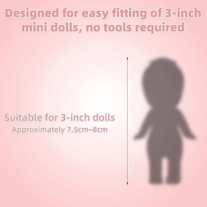 10 Sets Doll Outfits for 3 Inch/7.5-8cm Doll Pack, Mini Toys Clothes Pack with Tops & Skirts & Accessories Mini Figure Costume Clothing for Collector Display and Decoration