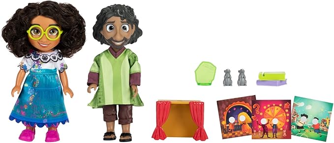 Disney Encanto Mirabel & Bruno Petite Dolls Storytelling Gift Set - Each Doll Stands 6 Inches Tall