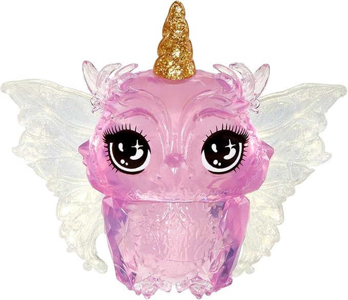 Rainbow High Littles Rainbow Fantasy Fairies + Pet – Opal, Rainbow 5.5" Posable Small Doll & Fantasy Owl Pet with Interchangeable Fairy Wings, Kids Gift 4+