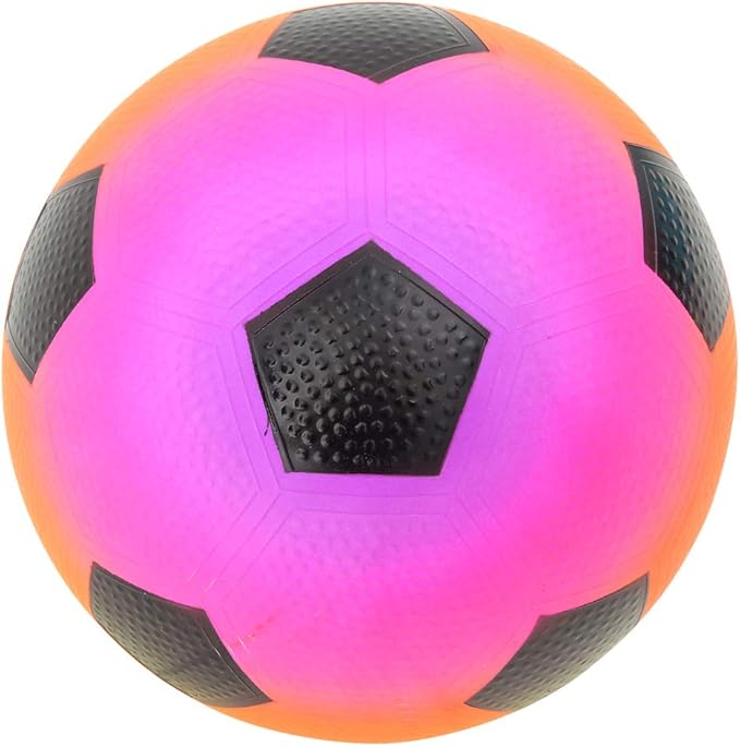 Rhode Island Novelty 9 Inch Rainbow Soccer Playground Ball, One per Order