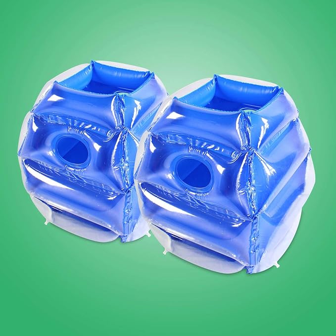 ZHUYNXIR 2 PC Sumo Balls for Kids, Kids Bumper Bounce Balls, Kid Sumo Balls, Lawn Game Ball for Child Outdoor Team Gaming Play, 24 inch, Blue+Blue.
