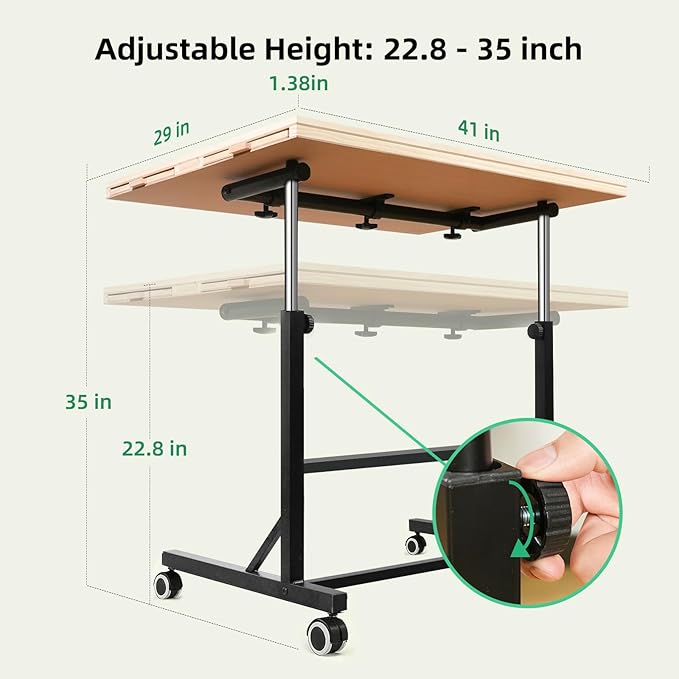ALL4JIG 2000 Pieces Puzzle Table with Legs and Wheels, Wooden Jigsaw Puzzle Table with 4 Drawers & Cover, Upgraded Stability & Optimized Lightweight Design, Puzzles for Adults