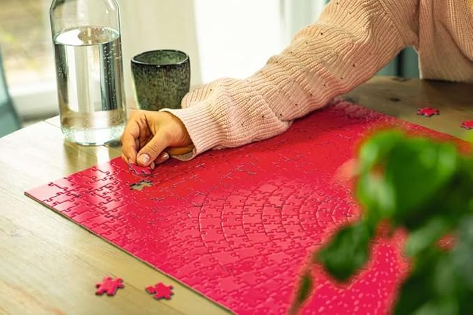 Ravensburger Krypt Pink 654 Piece Jigsaw Puzzle for Adults - 16564 - Every Piece is Unique, Softclick Technology Means Pieces Fit Together Perfectly