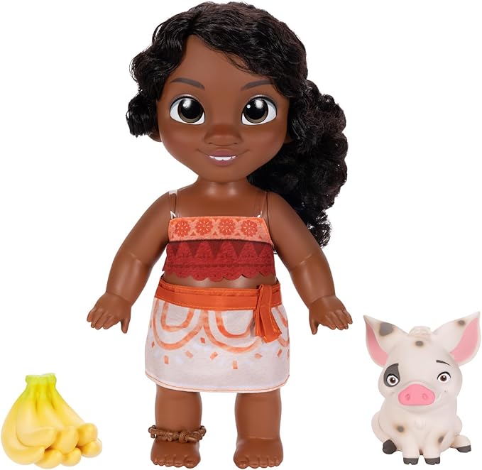 Disney Moana 2 Little Sis Simea Doll & Pua Figure - Doll Playset for Girls Officially Licensed by Disney, Makes Great Birthday Gift, Gift for Girls and Boys
