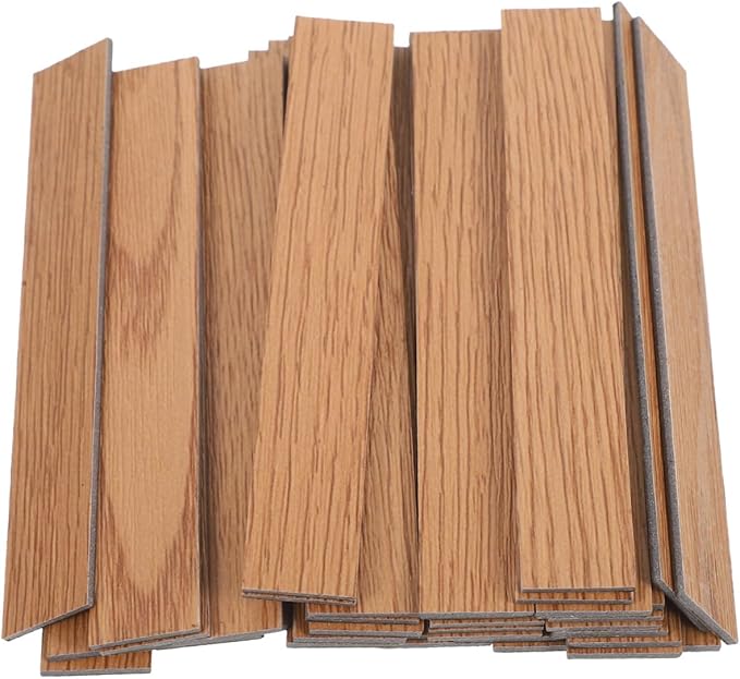 Toyvian Miniature Dollhouse Flooring 1 12 Scale DIY Floorboards with Realistic Grain Panels for Tiny Doll House Accessories and Craft Decoration
