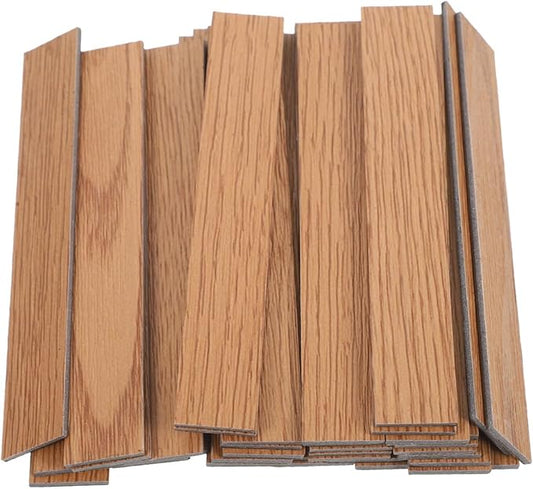 Toyvian Miniature Dollhouse Flooring 1 12 Scale DIY Floorboards with Realistic Grain Panels for Tiny Doll House Accessories and Craft Decoration