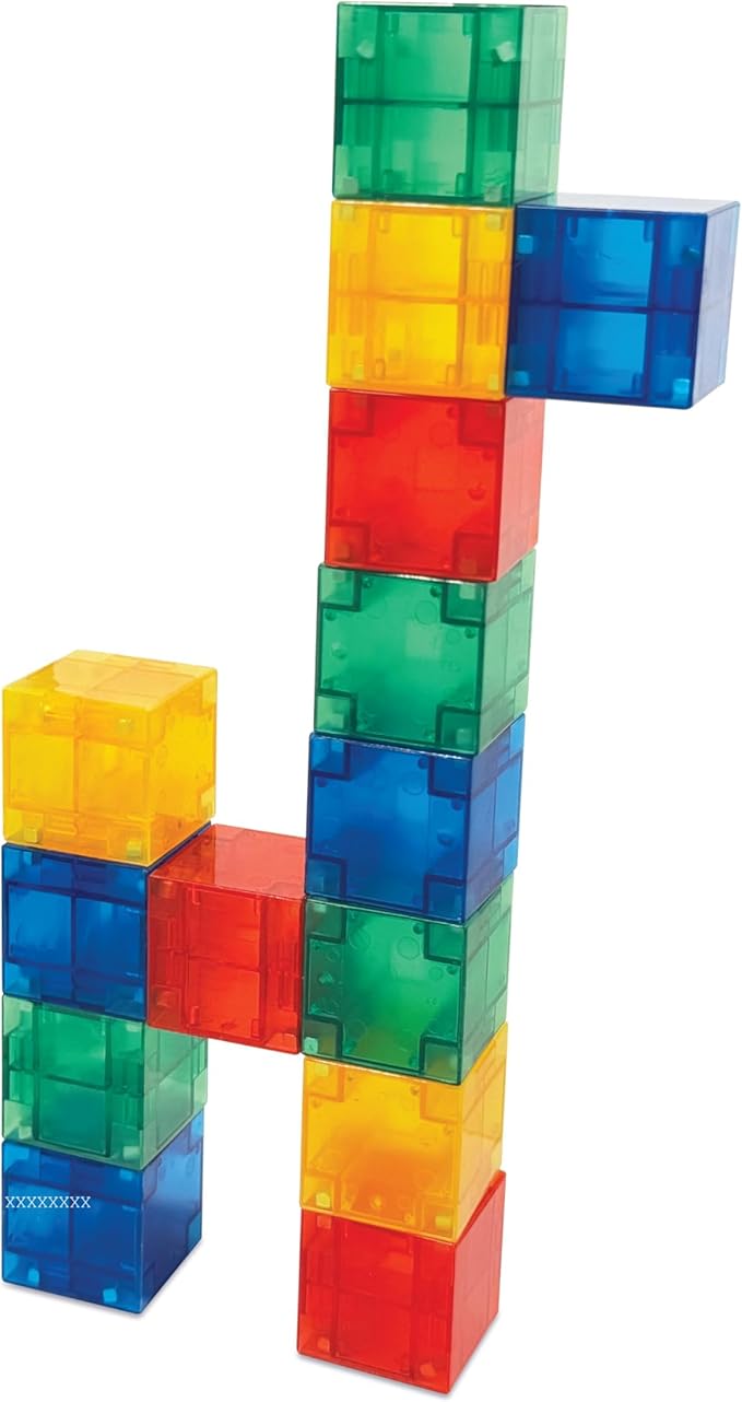 Crayola Bold Magnetic PIP Cubes, Mini Magnetic Blocks Playset, STEM & Montessori Building & Educational Toys for Kids, Travel Toys for Boys and Girls Ages 3+, 27-Piece Set