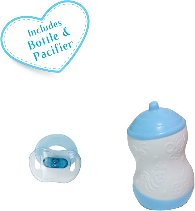 Soft and Cuddly 20" Huggable Baby Doll Play Set | JC Toys - Lots to Cuddle Babies | Blue | Ages 2+ | Caucasian