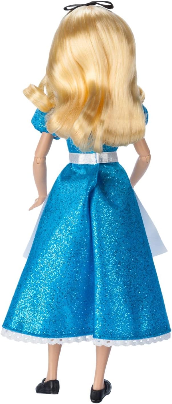 Disney Store Official Princess Classic Doll (Alice), 11 Inches, Includes Brush with Molded Details, Fully Posable Toy in Classic Outfit - Disney Princess Toys