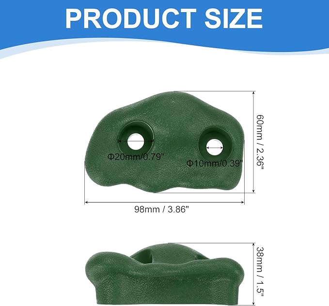 PATIKIL Climbing Rock Wall Grips Play Set Climber Attachments with Double Hole