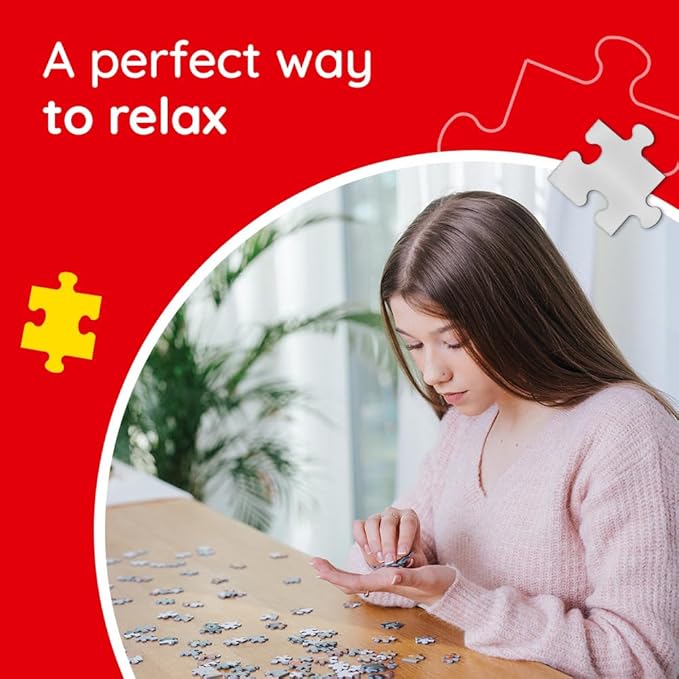 Trefl - Square Box - in The Jungle 1000 Piece Jigsaw Puzzle 27"x19" Print, DIY Puzzle, Creative Fun, Classic Jigsaw for Adults and Children from 14 Years Old