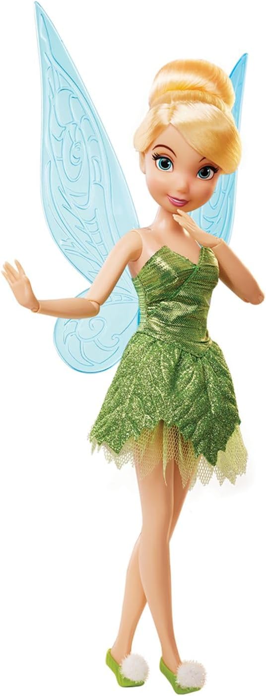 Disney Store Official Tinker Bell Story Doll - 11 Inches - Includes Coloring Book and Additional Dress, Princess Doll in Classic Outfit, Disney Princess Toys for Girls