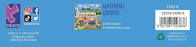 Ceaco - Happy Camper - Waterfall Camper - 300 Piece Jigsaw Puzzle