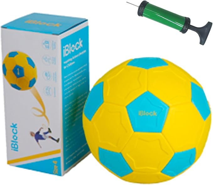 Swerve and Curve Soccer Ball Size 4,Soccer Training Ball with Special Panels to Play, Outdoor Indoor Activities Games, Kids Fun Football for Backyard,Lawn