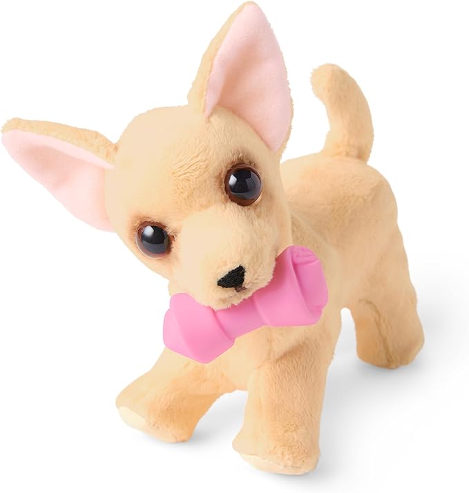 American Girl Barker Posey Tan Dog for 18-inch Dolls plus Pet Accessories