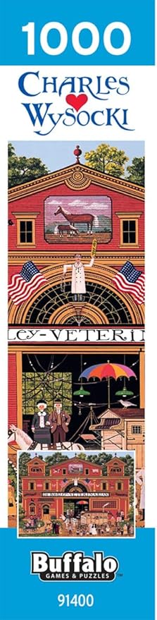 Buffalo Games – 1000 Piece Jigsaw Puzzle - Dr. Bonkley's Family - Charles Wysocki Colorful Puzzle for Adults – Precision-Cut Pieces, Beautiful Artwork, and Hours of Relaxing Fun