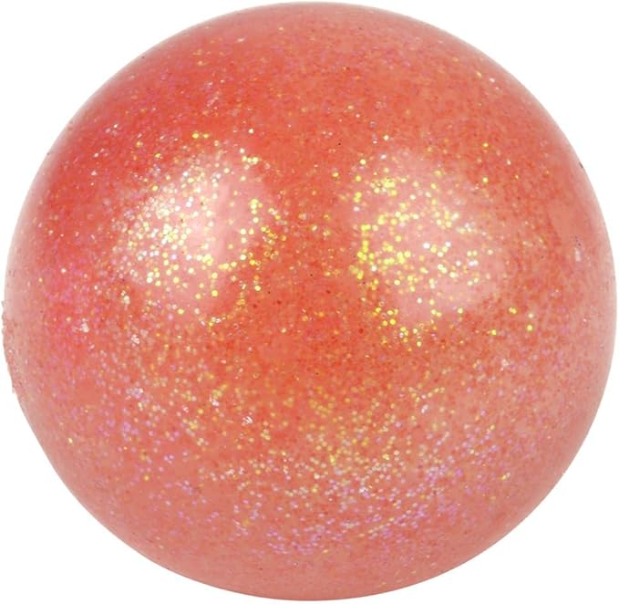 Rhode Island Novelty 1.6" Squish Sticky Glitter Orbs- 1 Card per Order