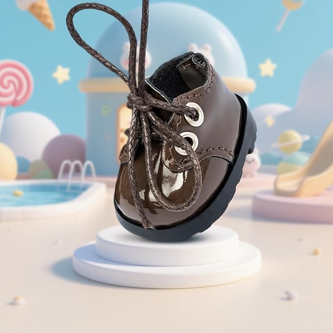 15-17cm Doll Shoes for 15-17cm Doll Boots, 5inch Doll Shoes Accessories (Brown)