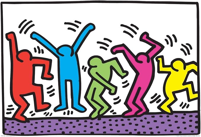 EuroGraphics Dancing by Keith Haring 100-Piece Puzzle
