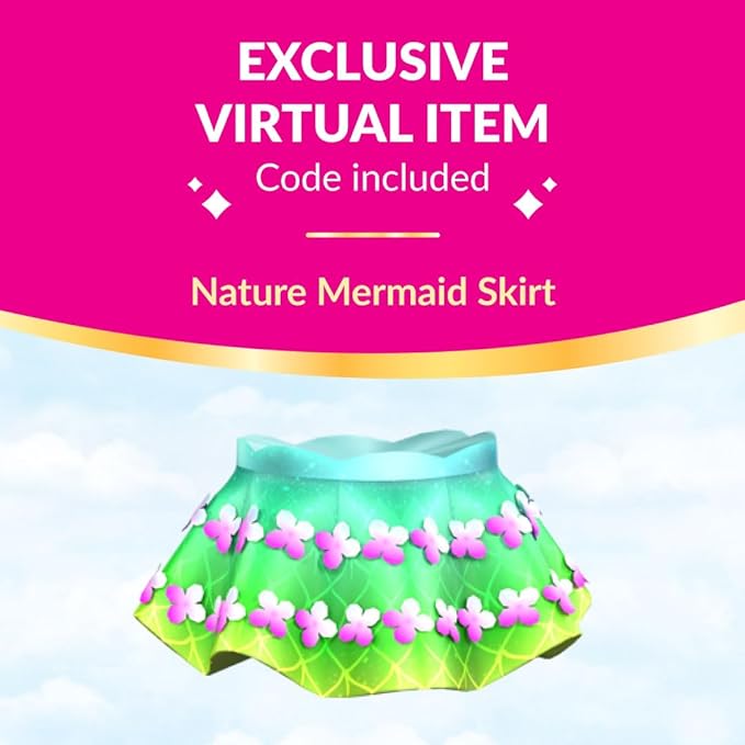 Royale High 3” Nature Mermaid Fashion Doll - 1 Figure with 9 Fashion Accessories - Virtual Item Code Included - Series 3 - Ages 5+