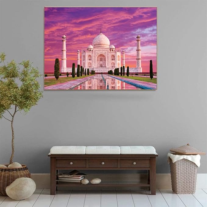500 Piece Puzzles for Adults Taj Mahal 20.5 x 15 Inch 500 Piece Jigsaw Puzzles for Adults Puzzles 500 Pieces for Adults Educational Challenge Puzzle