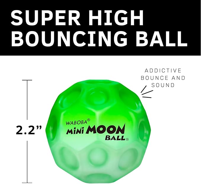 Waboba Mini Cracket Set - Mini Cracket Bat with Mini Moon Ball for Water Baseball