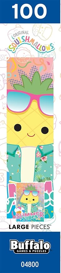 Buffalo Games - Squishmallows - Sweet Squishmallow Collage - 100 Piece Jigsaw Puzzle for Families -Challenging Puzzle Perfect for Game Nights - Finished Size is 15.00 x 11.00