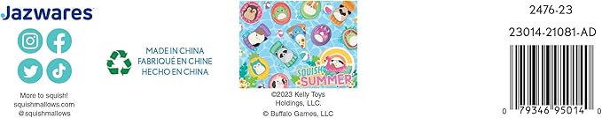 Buffalo Games - Squishmallows - Pool Party - 500 Piece Foil Jigsaw Puzzle