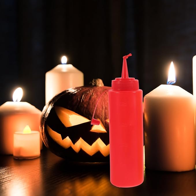 Garneck 2Pcs Fake Mustard & Ketchup Bottle Interactive Prank Toys Novelty Squirt Funny Condiment Squirt Bottle for Adults Kids Halloween Party