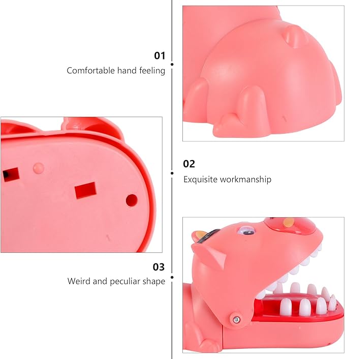 Funny Trick Bear for Family Prank Game Biting Finger Plaything with Smooth Edges Safe Interactive for Birthday and Holiday Fun