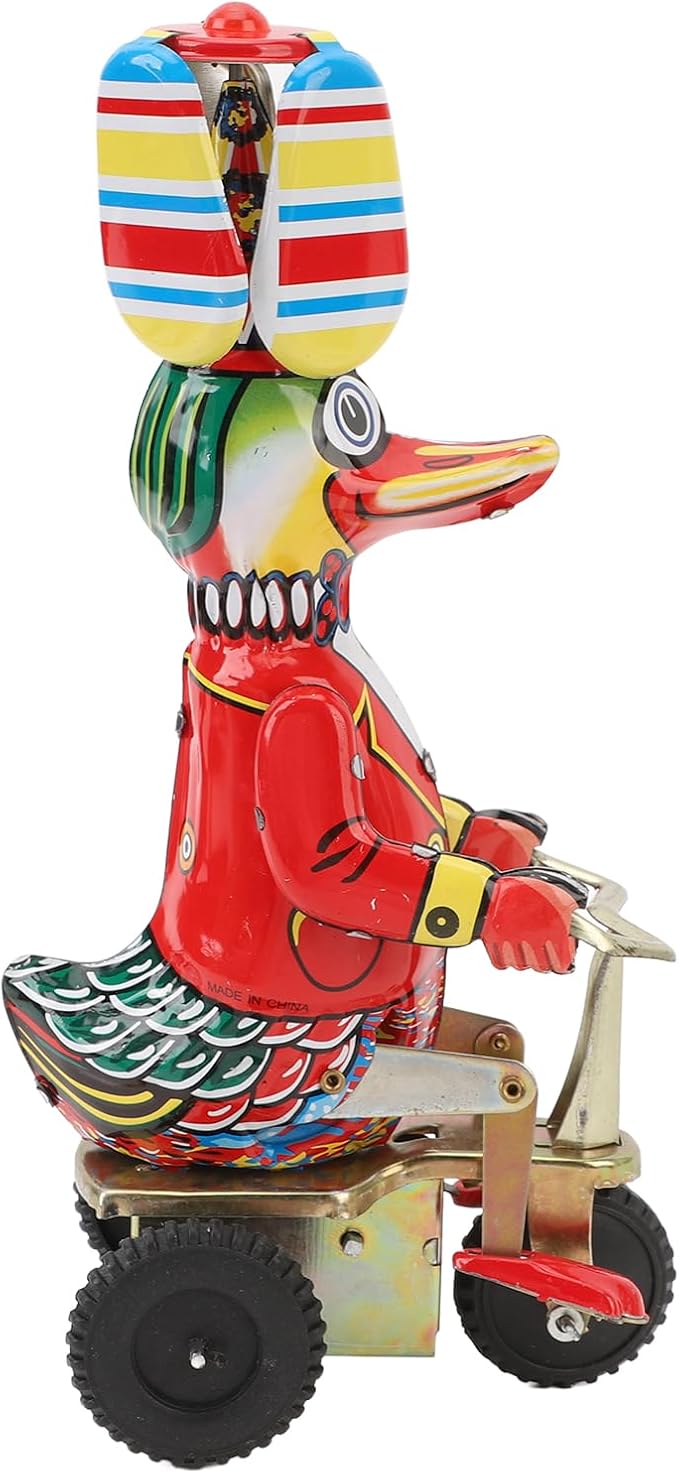 Duck On Tin Toy Delicate Clockwork Retro Wind Up Toy Adult Collections